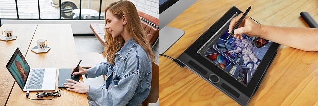 mesa_grafica_XP-Pen_Deco_mini7_vs_tela_monitor_XP-Pen_Artist_Pr
