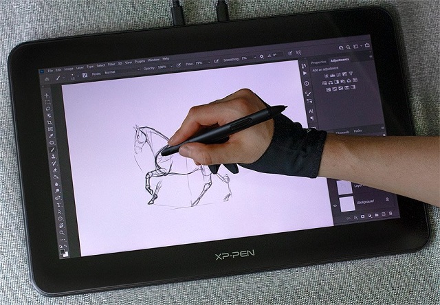 desenhar_no_photoshop_com_tela_monitor_XP-Pen_Artist_Pro_16tp